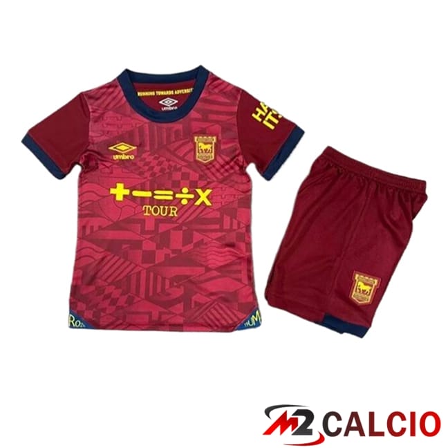 Maglie Calcio Personalizzate,Tute Calcio Squadre,Maglia Nazionale Italiana Calcio | Maglie Calcio Ipswich Town Bambino Seconda 2024/2025