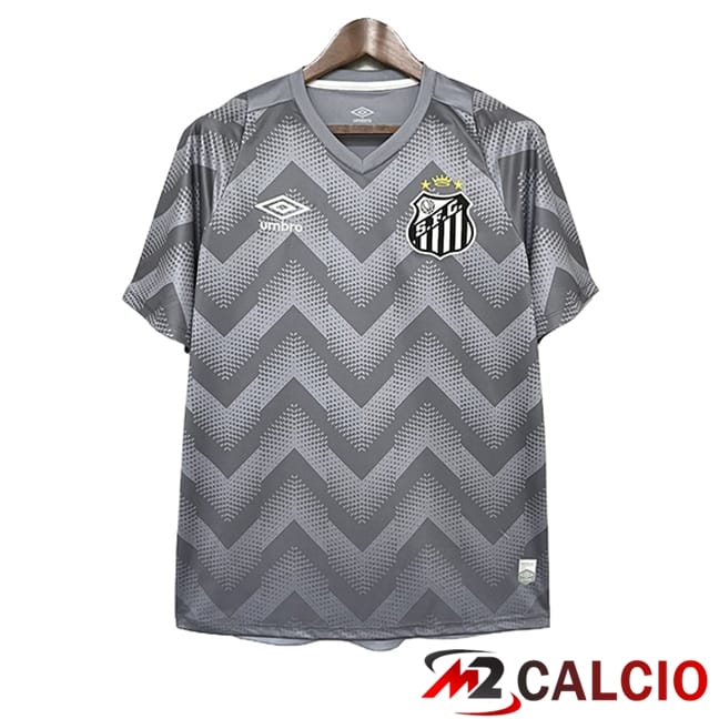 Maglie Calcio Personalizzate,Tute Calcio Squadre,Maglia Nazionale Italiana Calcio | Maglie Calcio Santos FC Edizione Speciale Grigio 2024/2025