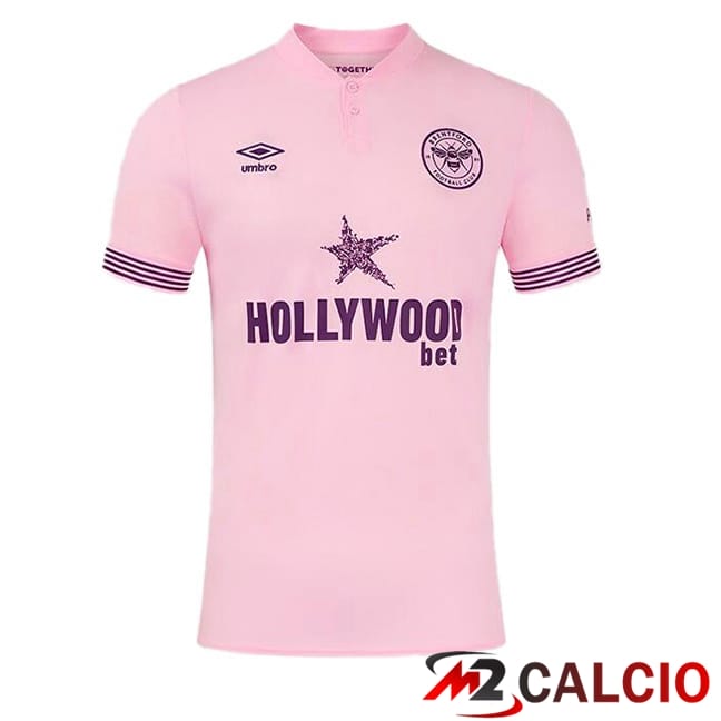 Maglie Calcio Personalizzate,Tute Calcio Squadre,Maglia Nazionale Italiana Calcio | Maglie Calcio Brentford FC Seconda Rosa 2024/2025