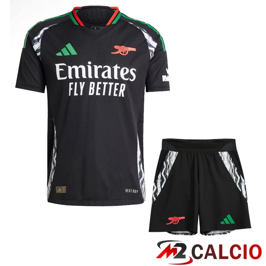Maglie Calcio Personalizzate,Tute Calcio Squadre,Maglia Nazionale Italiana Calcio | Insieme Maglie Calcio Arsenal Seconda + Pantaloncini 2024/2025