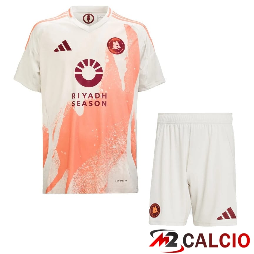 Maglie Calcio Personalizzate,Tute Calcio Squadre,Maglia Nazionale Italiana Calcio | Insieme Maglie Calcio AS Roma Seconda + Pantaloncini 2024/2025