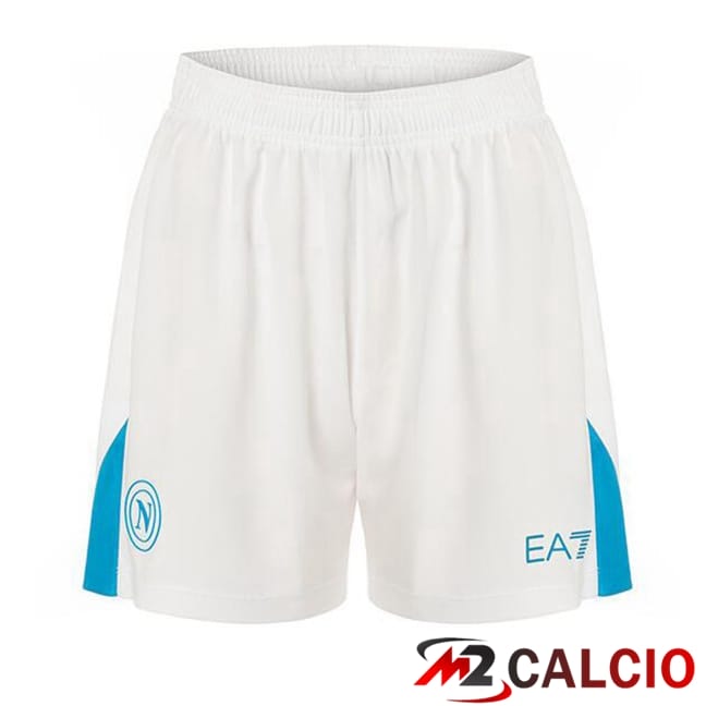 Maglie Calcio Personalizzate,Tute Calcio Squadre,Maglia Nazionale Italiana Calcio | Pantaloncini Calcio SSC Napoli Seconda Bianco 2024/2025