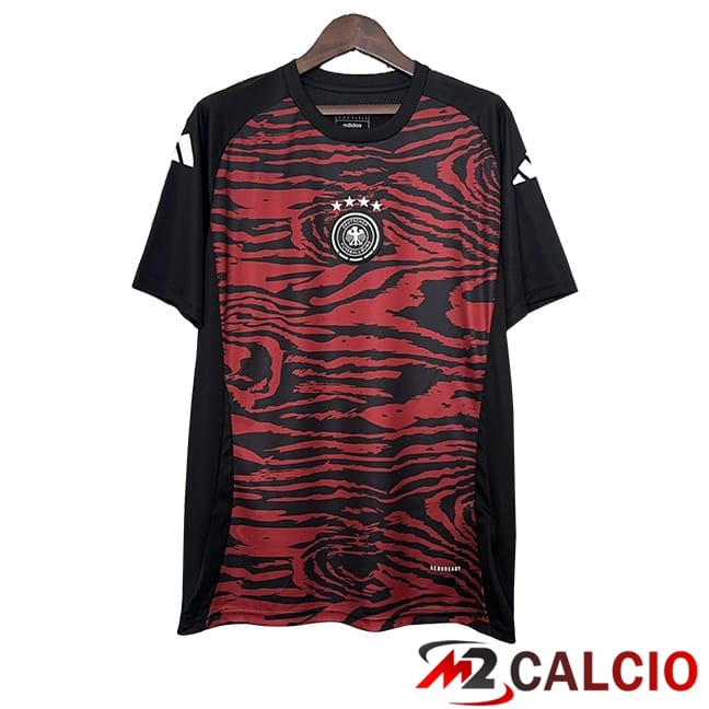 Maglie Calcio Personalizzate,Tute Calcio Squadre,Maglia Nazionale Italiana Calcio | Maglie Calcio Germania Edizione Speciale Rosso/Nero 2024/2025