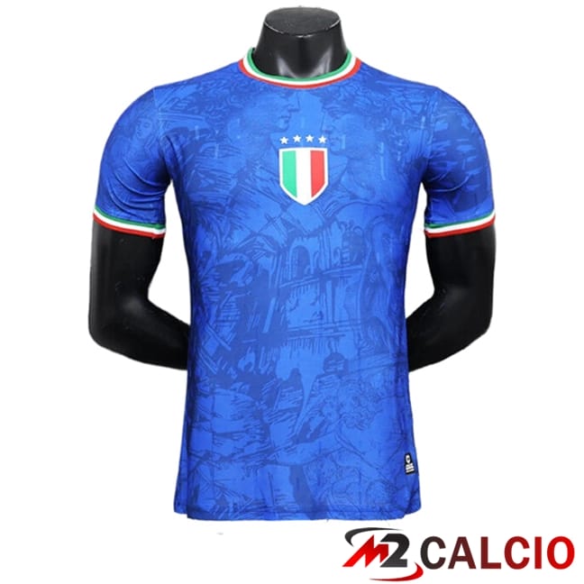 Maglie Calcio Personalizzate,Tute Calcio Squadre,Maglia Nazionale Italiana Calcio | Maglie Calcio Italia Edizione Speciale Blu 2024/2025