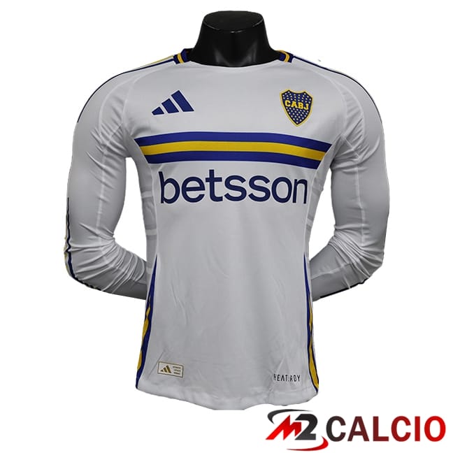 Maglie Calcio Personalizzate,Tute Calcio Squadre,Maglia Nazionale Italiana Calcio | Maglie Calcio Boca Juniors Seconda Manica Lunga 2024/2025