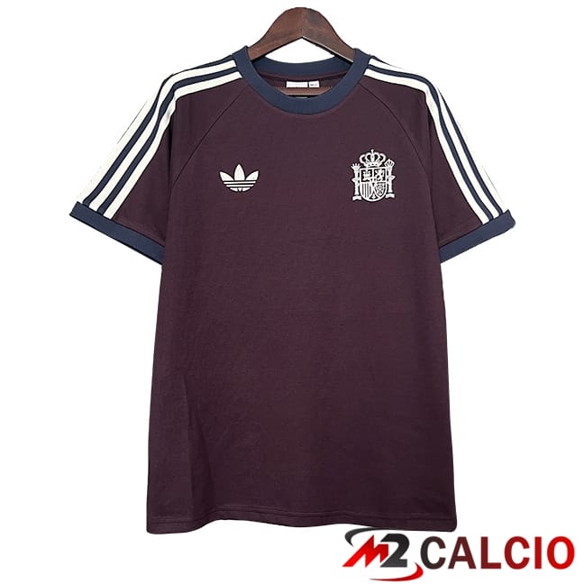 Maglie Calcio Personalizzate,Tute Calcio Squadre,Maglia Nazionale Italiana Calcio | Maglie Calcio Spagna Retro Edizione Speciale Marrone