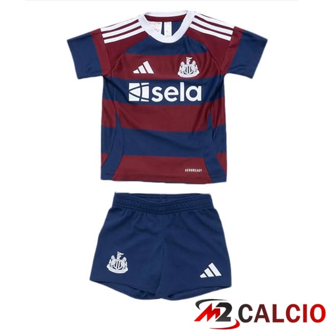 Maglie Calcio Personalizzate,Tute Calcio Squadre,Maglia Nazionale Italiana Calcio | Maglie Calcio Newcastle United Bambino Terza Blu Rosso 2024/2025
