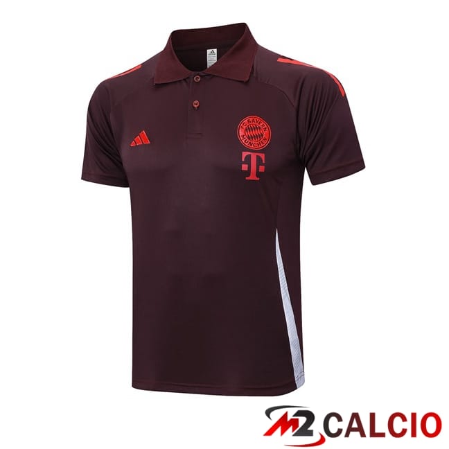 Maglie Calcio Personalizzate,Tute Calcio Squadre,Maglia Nazionale Italiana Calcio | Maglia Polo Bayern Monaco Marrone 2024/2025