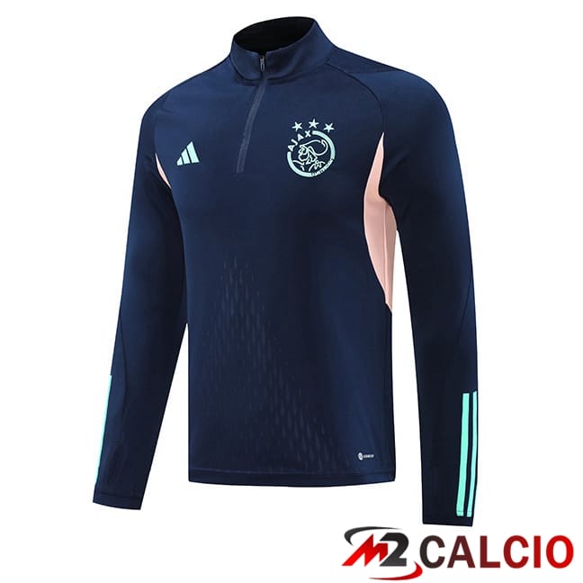 Maglie Calcio Personalizzate,Tute Calcio Squadre,Maglia Nazionale Italiana Calcio | Felpa Allenamento AFC Ajax Blu Reale 2024/2025