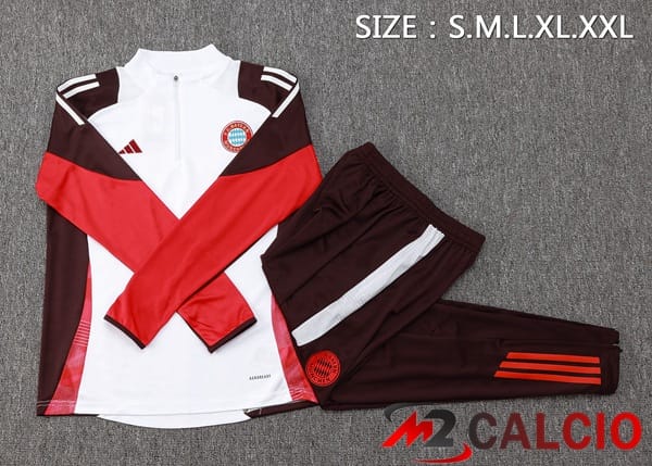 Insieme Tuta Calcio Bayern Monaco Bianco 2024/2025