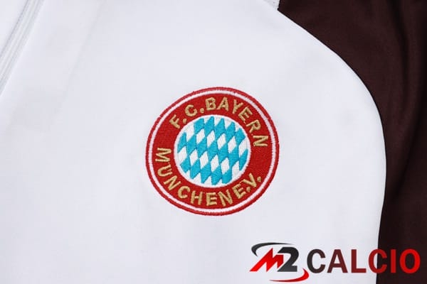 Insieme Tuta Calcio Bayern Monaco Bianco 2024/2025