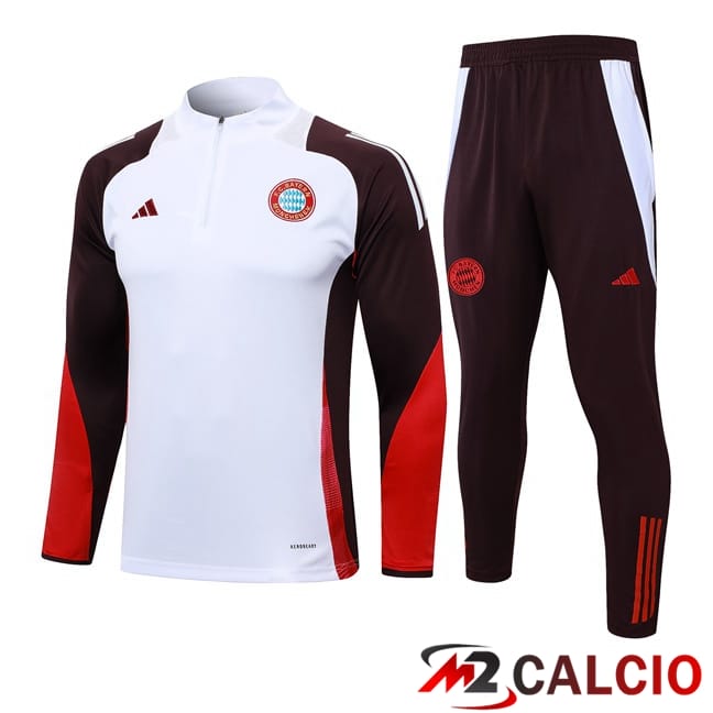 Maglie Calcio Personalizzate,Tute Calcio Squadre,Maglia Nazionale Italiana Calcio | Insieme Tuta Calcio Bayern Monaco Bianco 2024/2025