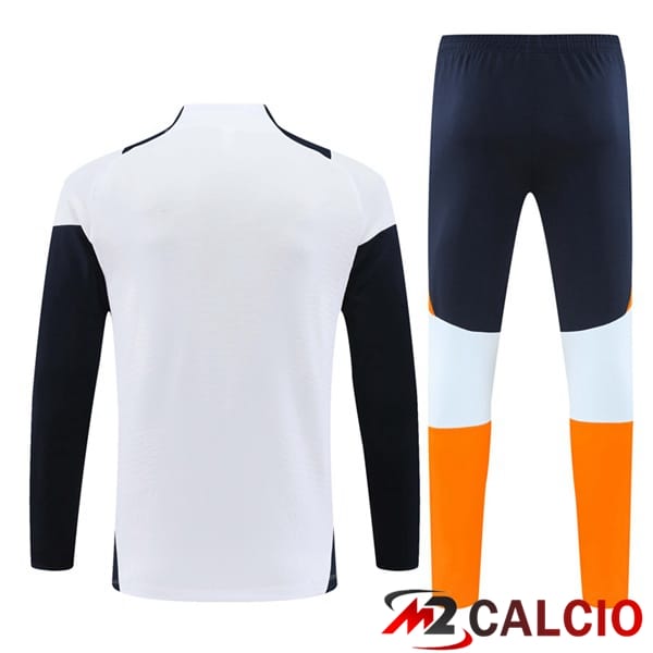 Insieme Tuta Calcio Real Madrid Bianco Giallo 2024/2025