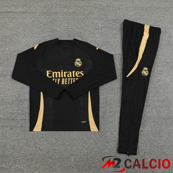 Insieme Tuta Calcio Real Madrid Nero 2024/2025
