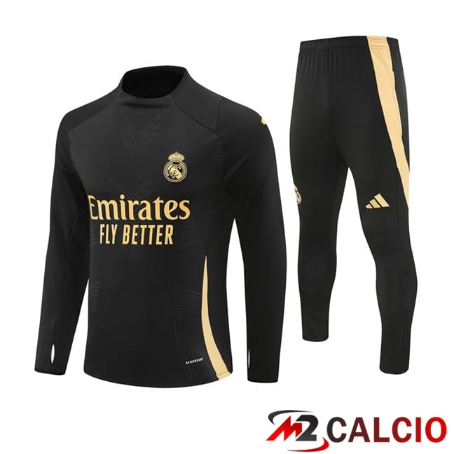 Maglie Calcio Personalizzate,Tute Calcio Squadre,Maglia Nazionale Italiana Calcio | Insieme Tuta Calcio Real Madrid Nero 2024/2025