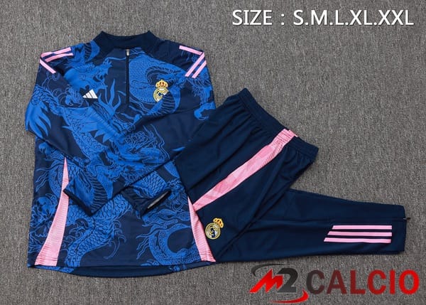 Insieme Tuta Calcio Real Madrid Blu Reale 2024/2025