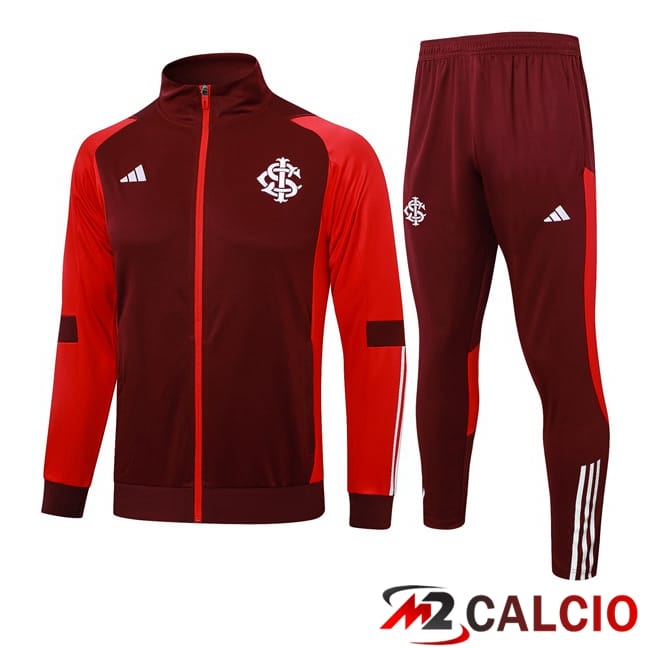 Maglie Calcio Personalizzate,Tute Calcio Squadre,Maglia Nazionale Italiana Calcio | Insieme Tuta Calcio - Giacca SC Internazionale Rosso 2024/2025