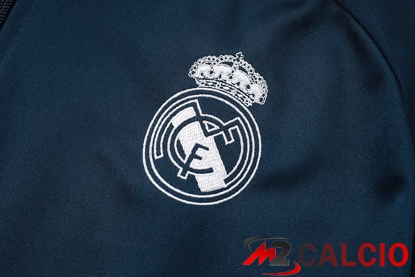 Insieme Tuta Calcio - Giacca Real Madrid Blu Reale Giallo 2024/2025