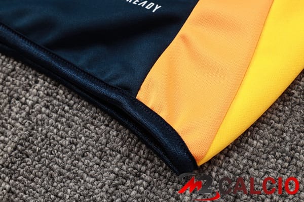 Insieme Tuta Calcio - Giacca Real Madrid Blu Reale Giallo 2024/2025