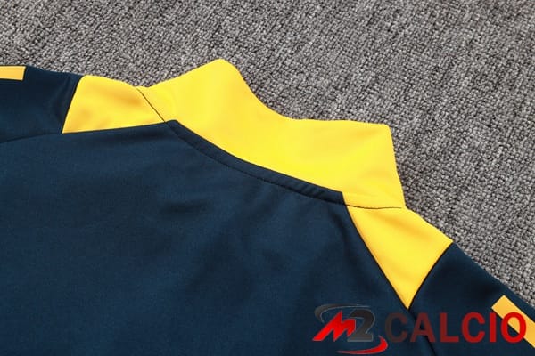 Insieme Tuta Calcio - Giacca Real Madrid Blu Reale Giallo 2024/2025