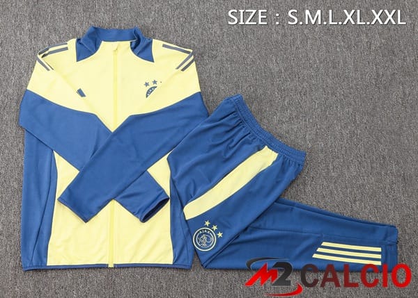 Insieme Tuta Calcio - Giacca AFC Ajax Giallo 2024/2025