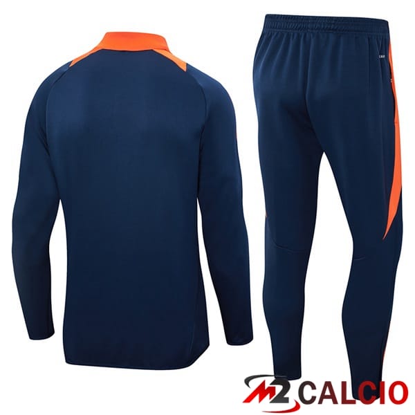 Insieme Tuta Calcio - Giacca Manchester United Blu Reale 2024/2025