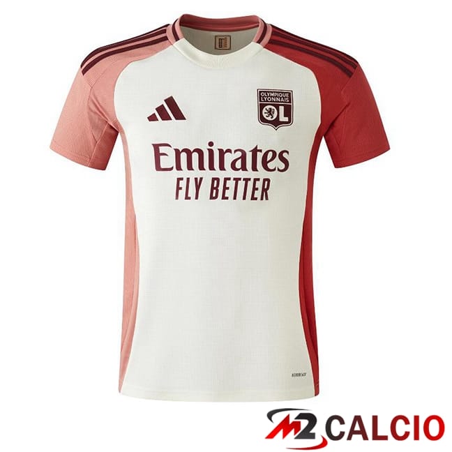 Maglie Calcio Personalizzate,Tute Calcio Squadre,Maglia Nazionale Italiana Calcio | Maglie Calcio Lione OL Terza Giallo Rosso 2024/2025