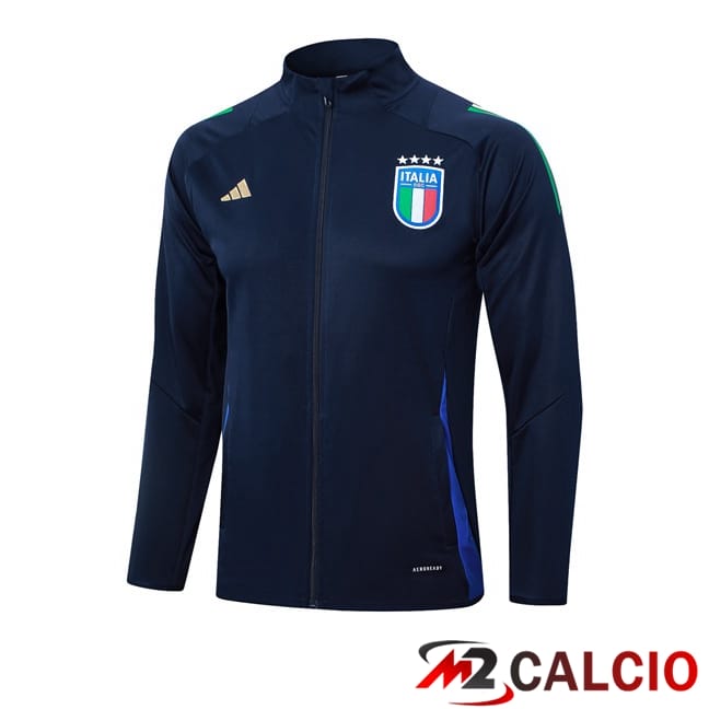 Giacca Calcio Italia Blu Reale 2024/2025