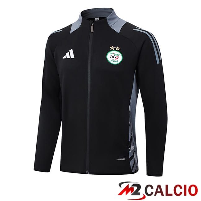 Maglie Calcio Personalizzate,Tute Calcio Squadre,Maglia Nazionale Italiana Calcio | Giacca Calcio Algeria Nero 2024/2025