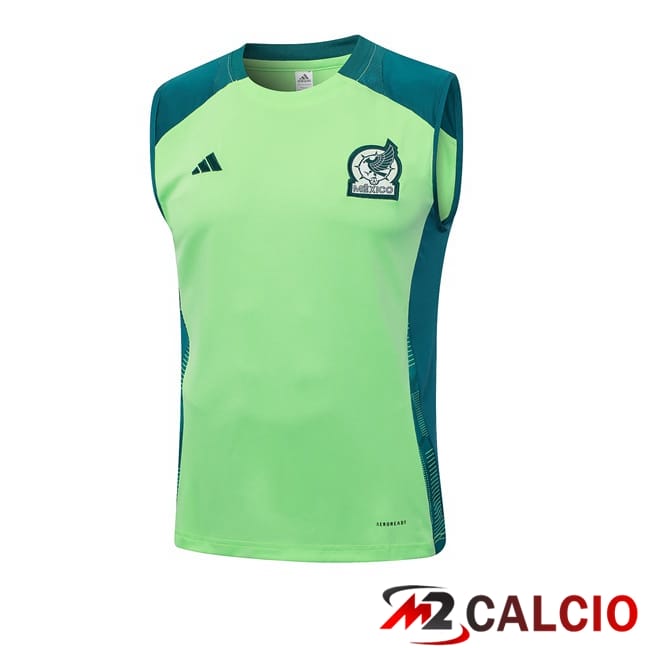 Maglie Calcio Personalizzate,Tute Calcio Squadre,Maglia Nazionale Italiana Calcio | Canotta Allenamento Messico Verde 2024/2025