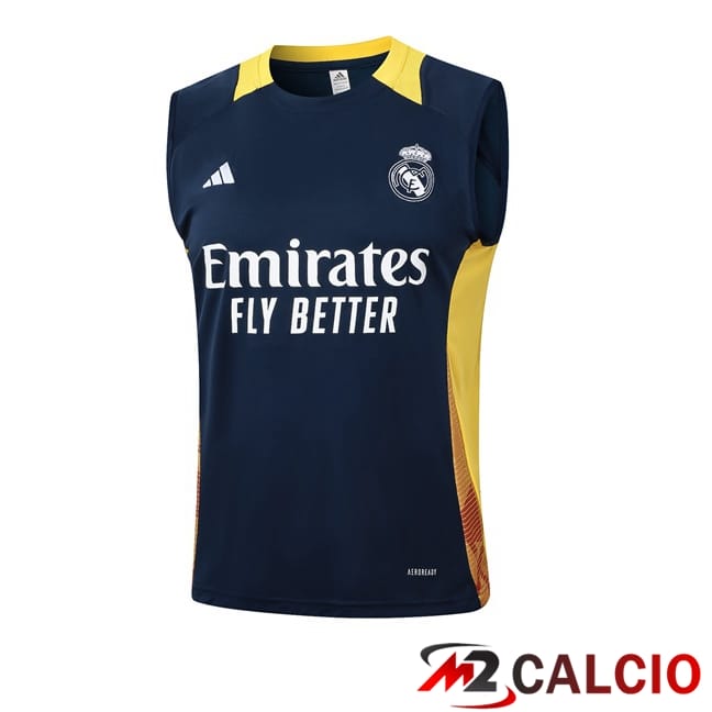 Maglie Calcio Personalizzate,Tute Calcio Squadre,Maglia Nazionale Italiana Calcio | Canotta Allenamento Real Madrid Blu Reale 2024/2025