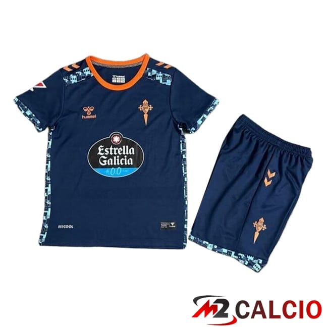 Maglie Calcio Personalizzate,Tute Calcio Squadre,Maglia Nazionale Italiana Calcio | Maglie Calcio Celta Vigo Bambino Seconda 2024/2025
