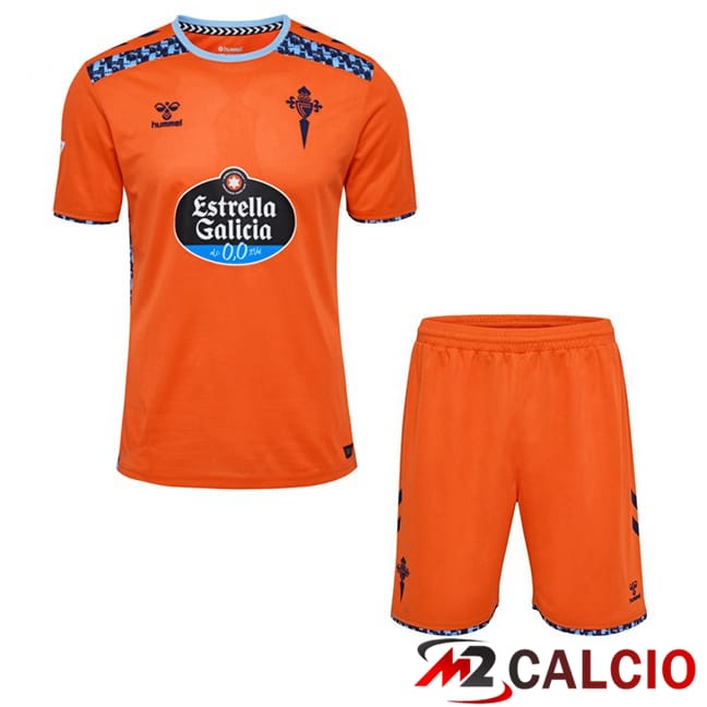 Maglie Calcio Personalizzate,Tute Calcio Squadre,Maglia Nazionale Italiana Calcio | Maglie Calcio Celta Vigo Bambino Terza Arancia 2024/2025