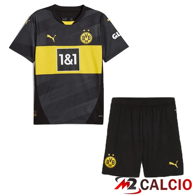 Maglie Calcio Dortmund BVB Bambino Seconda Nero 2024/2025