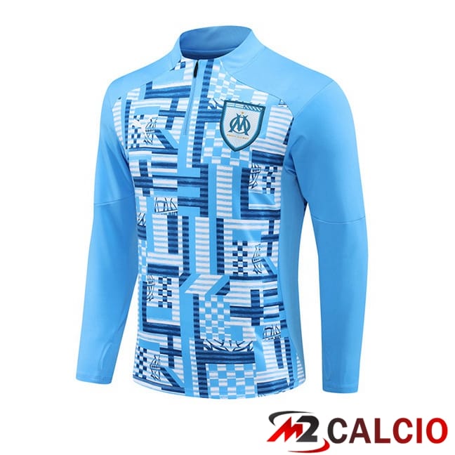 Maglie Calcio Personalizzate,Tute Calcio Squadre,Maglia Nazionale Italiana Calcio | Felpa Allenamento Marsiglia OM Blu 2024/2025