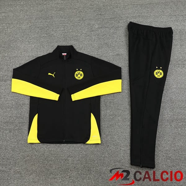 Insieme Tuta Calcio - Giacca Dortmund BVB Nero 2024/2025