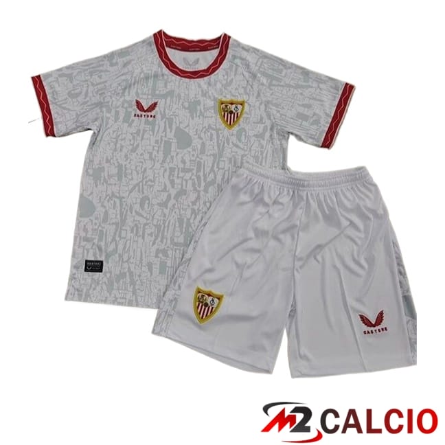 Maglie Calcio Personalizzate,Tute Calcio Squadre,Maglia Nazionale Italiana Calcio | Maglie Calcio Siviglia Bambino Prima 2024/2025