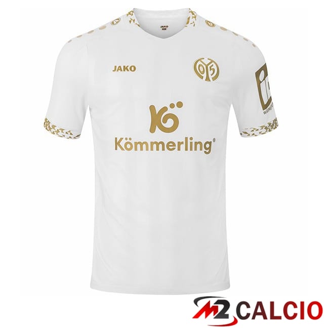 Maglie Calcio Personalizzate,Tute Calcio Squadre,Maglia Nazionale Italiana Calcio | Maglie Calcio FSV Mainz 05 Terza Bianco 2024/2025