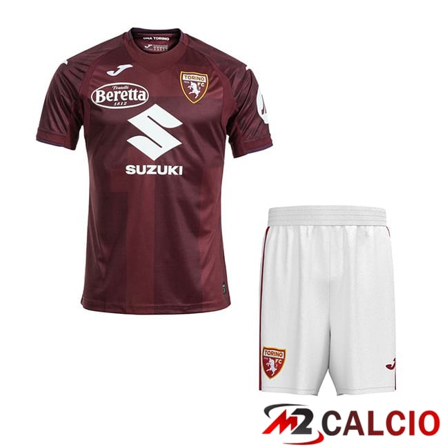 Maglie Calcio Personalizzate,Tute Calcio Squadre,Maglia Nazionale Italiana Calcio | Maglie Calcio Torino FC Bambino Prima Rosso 2024/2025