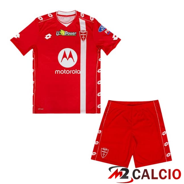 Maglie Calcio Personalizzate,Tute Calcio Squadre,Maglia Nazionale Italiana Calcio | Maglie Calcio AC Monza Bambino Prima Rosso 2024/2025