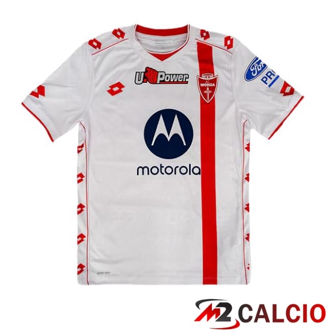 Maglie Calcio Personalizzate,Tute Calcio Squadre,Maglia Nazionale Italiana Calcio | Maglie Calcio AC Monza Seconda Bianco 2024/2025