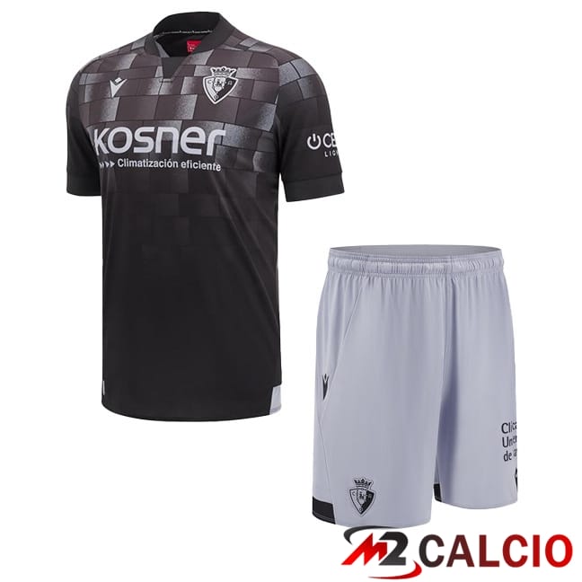 Maglie Calcio Personalizzate,Tute Calcio Squadre,Maglia Nazionale Italiana Calcio | Maglie Calcio CA Osasuna Bambino Terza Nero 2024/2025