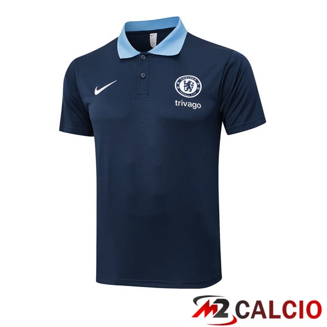 Maglie Calcio Personalizzate,Tute Calcio Squadre,Maglia Nazionale Italiana Calcio | Maglia Polo FC Chelsea Blu Reale 2024/2025