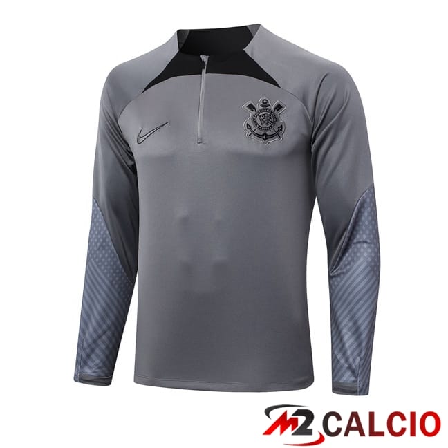 Maglie Calcio Personalizzate,Tute Calcio Squadre,Maglia Nazionale Italiana Calcio | Felpa Allenamento Corinthians Grigio 2024/2025