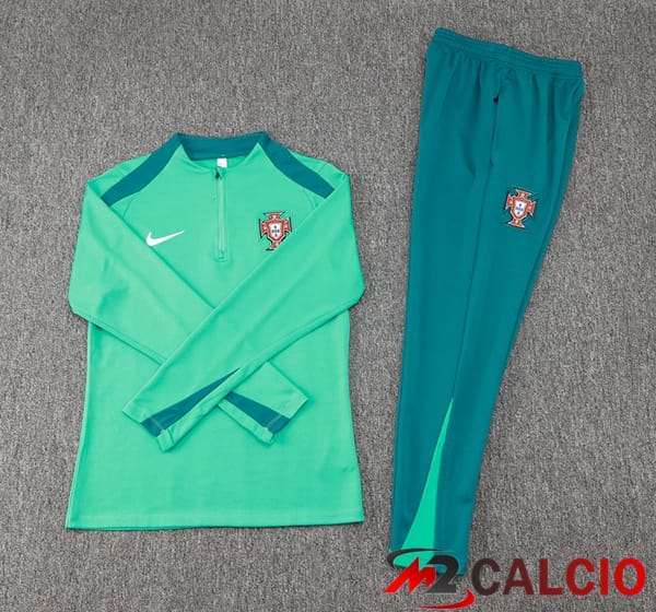 Insieme Tuta Calcio Portogallo Verde 2024/2025