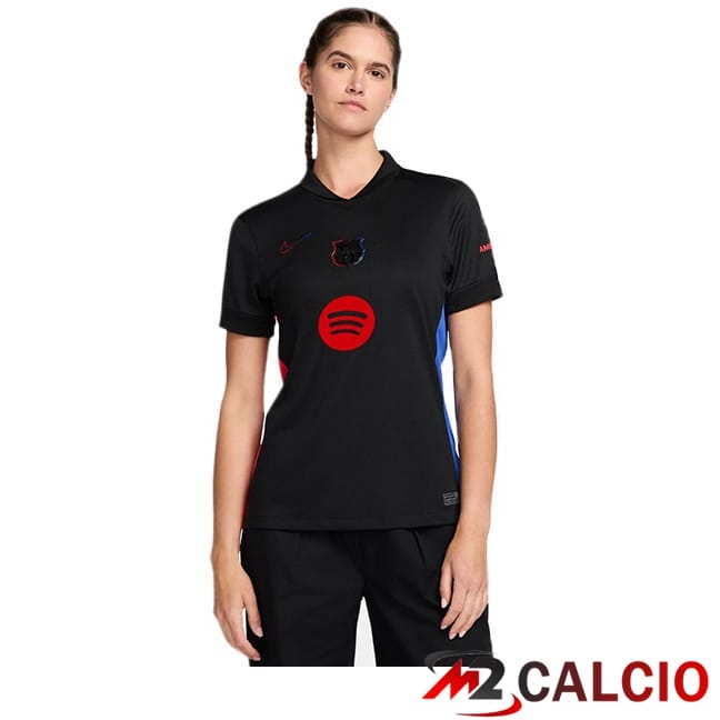 Maglie Calcio Personalizzate,Tute Calcio Squadre,Maglia Nazionale Italiana Calcio | Maglie Calcio FC Barcellona Donna Seconda Nero 2024/2025