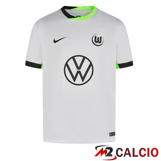 Maglie Calcio Personalizzate,Tute Calcio Squadre,Maglia Nazionale Italiana Calcio | Maglie Calcio Vfl Wolfsburg Terza Bianco 2024/2025