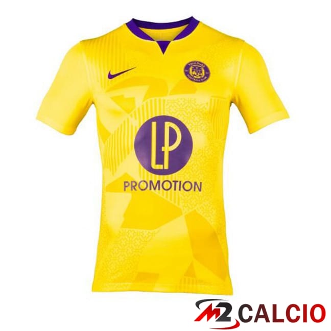 Maglie Calcio Personalizzate,Tute Calcio Squadre,Maglia Nazionale Italiana Calcio | Maglie Calcio Toulouse Seconda Giallo 2024/2025