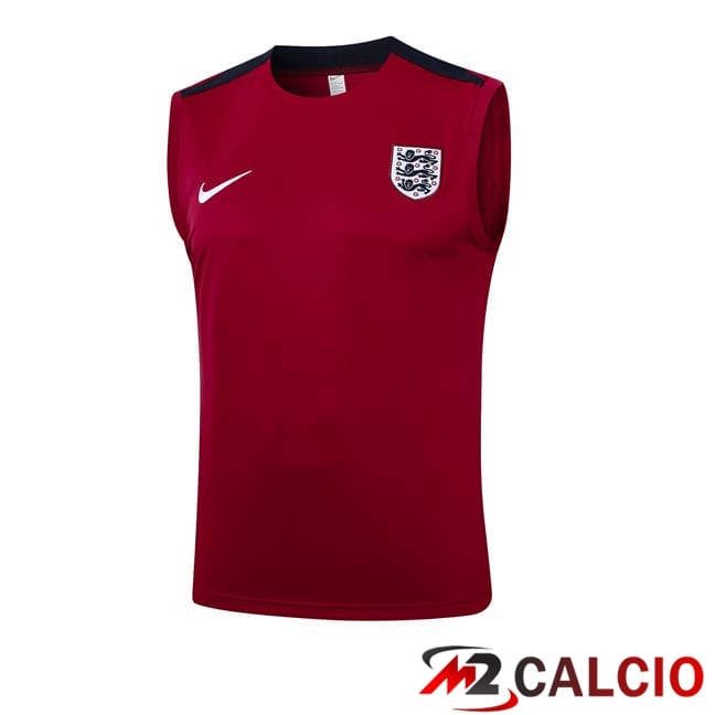 Maglie Calcio Personalizzate,Tute Calcio Squadre,Maglia Nazionale Italiana Calcio | Canotta Allenamento Inghilterra Rosso 2024/2025