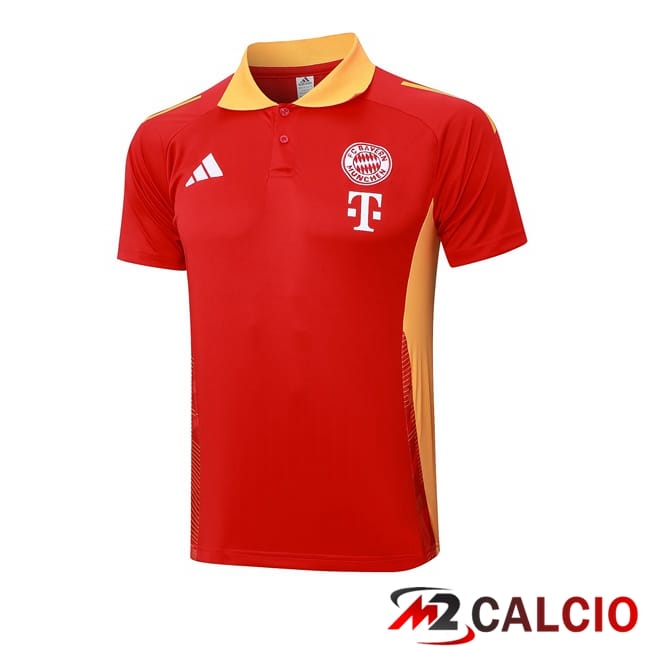 Maglie Calcio Personalizzate,Tute Calcio Squadre,Maglia Nazionale Italiana Calcio | Maglie Polo Bayern Monaco Rosso 2024/2025